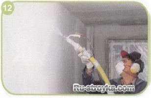 Как покрасить или оклеить обоями стену или потолок из гипсокартонных плит в сухих помещениях.