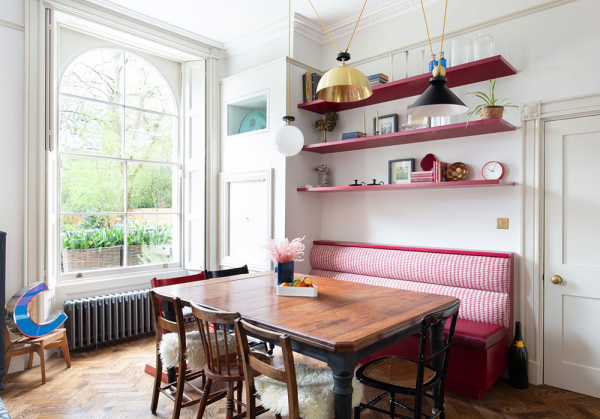 Цветные контрасты в интерьерах красивого георгианского дома в Лондоне