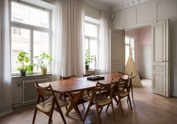 Просторная и элегантная квартира в Стокгольме