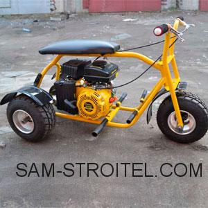 Самодельный мини мотоцикл с электродвигателем