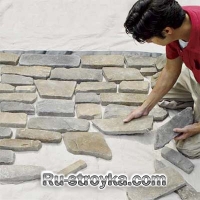 Как декорировать камин при помощи искусственного камня.