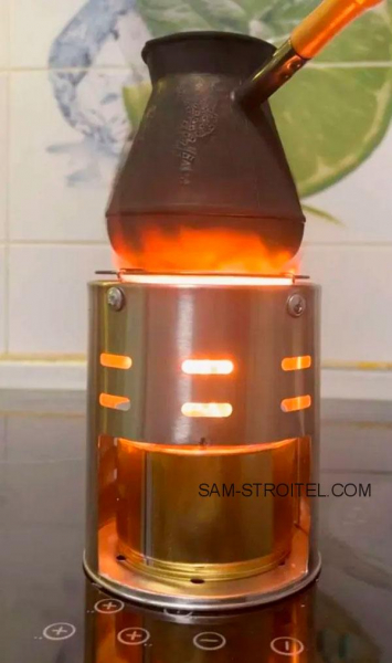 Самодельная мини печь свеча на случай отключения электричества: фото и описание