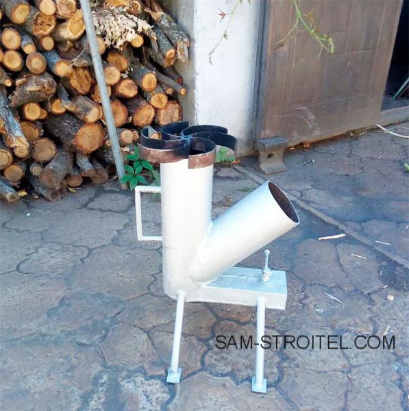Печь ракета из трубы: размеры, фото и описание