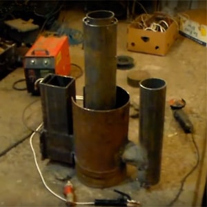 Печь ракета из трубы: размеры, фото и описание