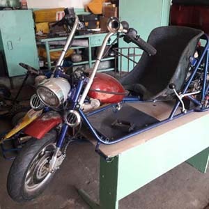 Самодельный трицикл повышенной проходимости на базе мотороллера «Муравей»