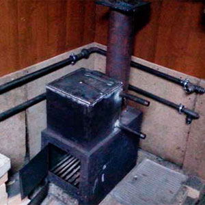 Самодельная печь буржуйка с водяным теплообменником