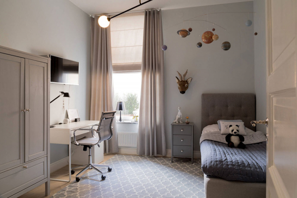 Большая, белая и элегантная: квартира в Стокгольме