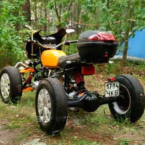 Квадроцикл своими руками с двигателем от мотоблока (10 фото)