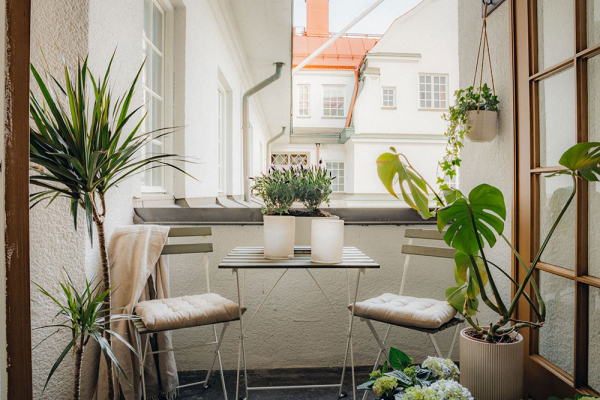 Нежный монохромный интерьер небольшой квартиры в Стокгольме (38 кв. м)