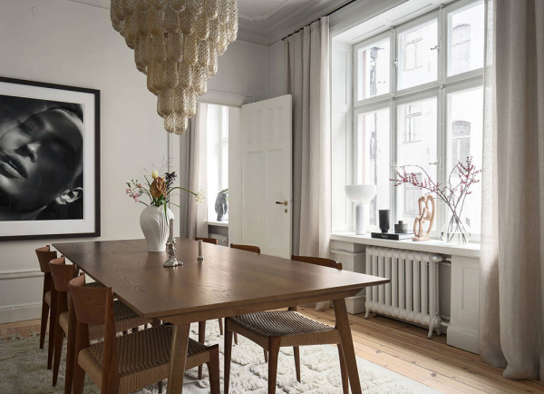 Модная мебель и приятные нейтральные оттенки: квартира в Стокгольме (78 кв. м)