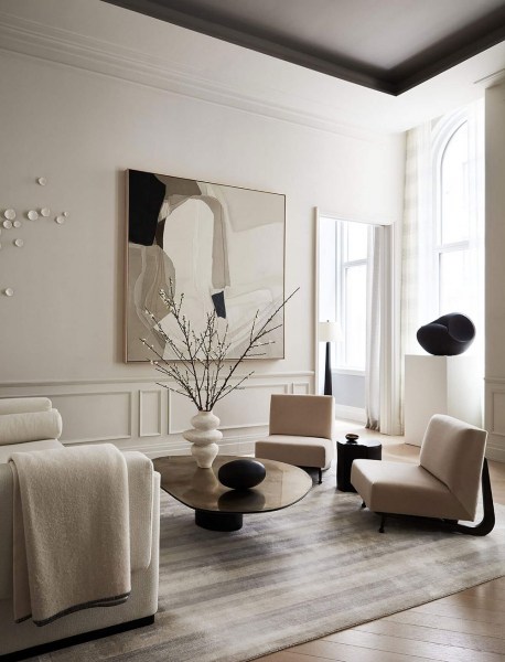 Микс американского и скандинавского стилей в дизайне изысканных апартаментов в Нью-Йорке