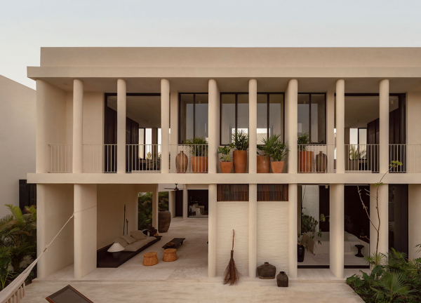 Экологичная архитектура и стильный натуральный дизайн: пляжный дом в Мексико