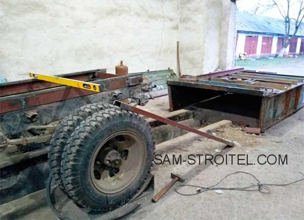 Восстановили старичка ГАЗ-93 самосвал (18 фото)