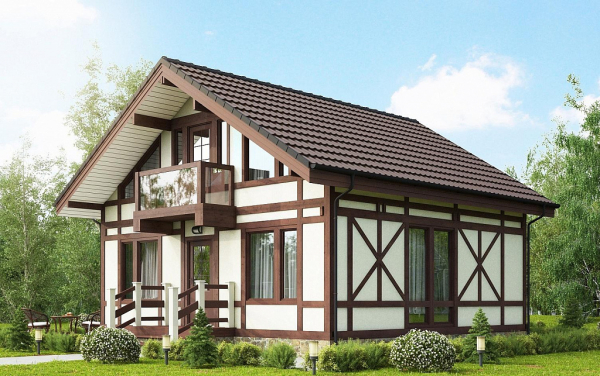 Как обустроить дом в баварском стиле из кирпича