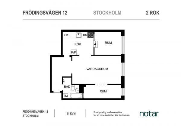Тёплые нотки в интерьере компактной квартиры с проходной гостиной (61 кв. м)