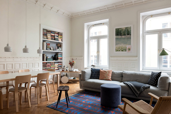 Простор и стиль: великолепная квартира в Стокгольме (83 кв. м)