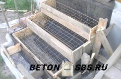 Подготовка и заливка крыльца бетоном