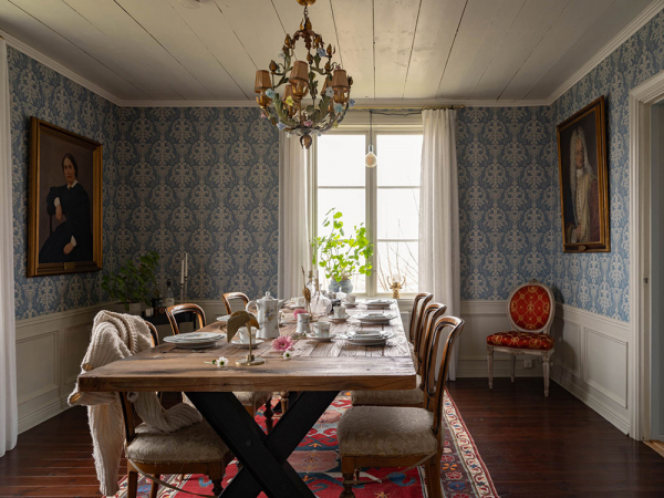 Традиционная шведская вилла с великолепными изящными интерьерами