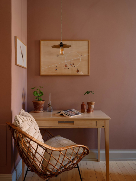 Атмосферная гостиная и розовая спальня: квартира в Стокгольме (83 кв. м)