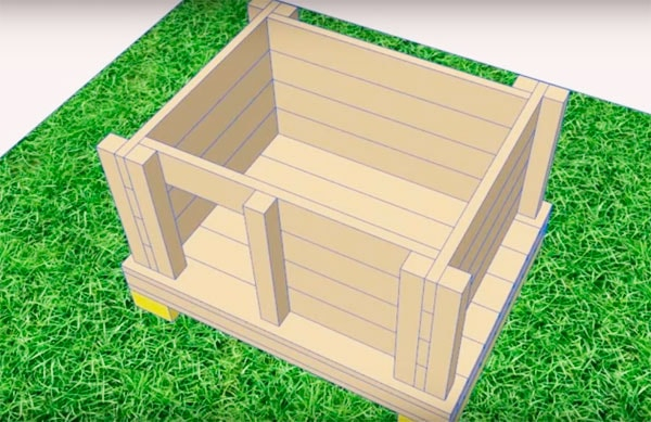 Как сделать теплую будку для собаки: чертежи, фото